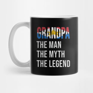 Grand Father Saba Islander Grandpa The Man The Myth The Legend - Gift for Saba Islander Dad With Roots From  Saba Island Mug